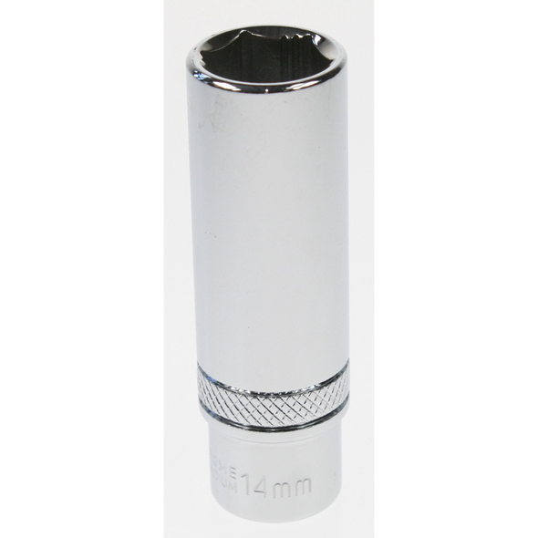 Sealey Socket 3/8"sq dr 14mm deep lock-on 6pt