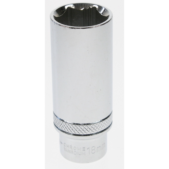 Sealey Socket 3/8"sq dr 18mm deep lock-on 6pt