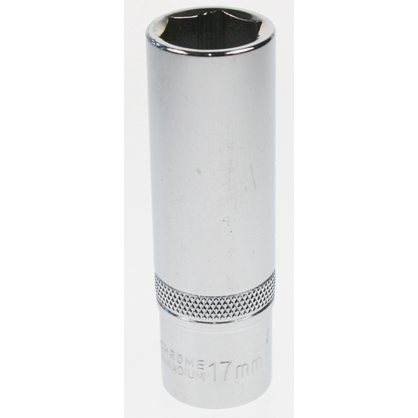 Sealey Socket 1/2"sq dr 17mm deep lock-on 6pt