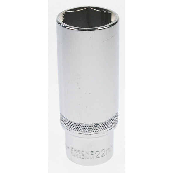 Sealey Socket 1/2"sq dr 22mm deep lock-on 6pt