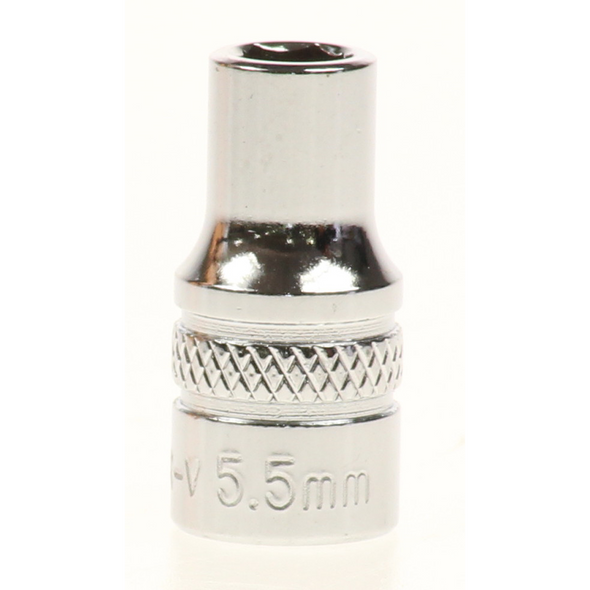 Sealey Lock-on socket 5.5mm 1/4"sq dr (6pt)