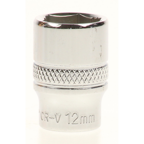 Sealey Lock-on socket 12mm 1/4"sq dr (6pt)