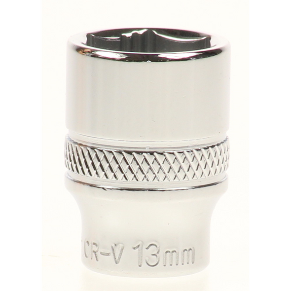 Sealey Lock-on socket 13mm 1/4"sq dr (6pt)