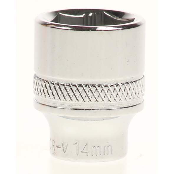 Sealey Lock-on socket 14mm 1/4"sq dr (6pt)