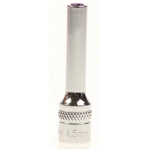 Sealey Lock-on socket 'deep' 4.5mm 1/4"sq dr (6pt)