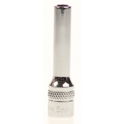 Sealey Lock-on socket 'deep' 5mm 1/4"sq dr (6pt)