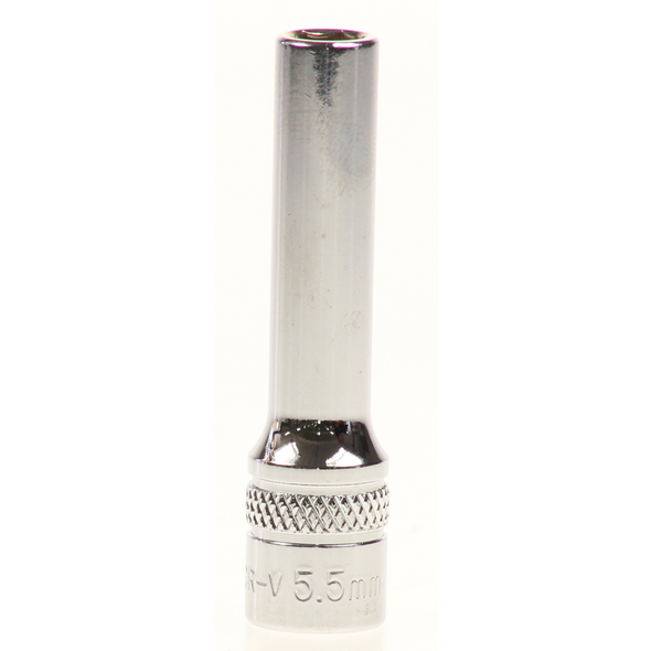 Sealey Lock-on socket 'deep' 5.5mm 1/4"sq dr (6pt)