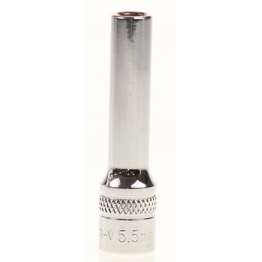 Sealey Lock-on socket 'deep' 5.5mm 1/4"sq dr (6pt)