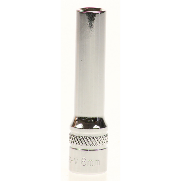 Sealey Lock-on socket 'deep' 6mm 1/4"sq dr (6pt)
