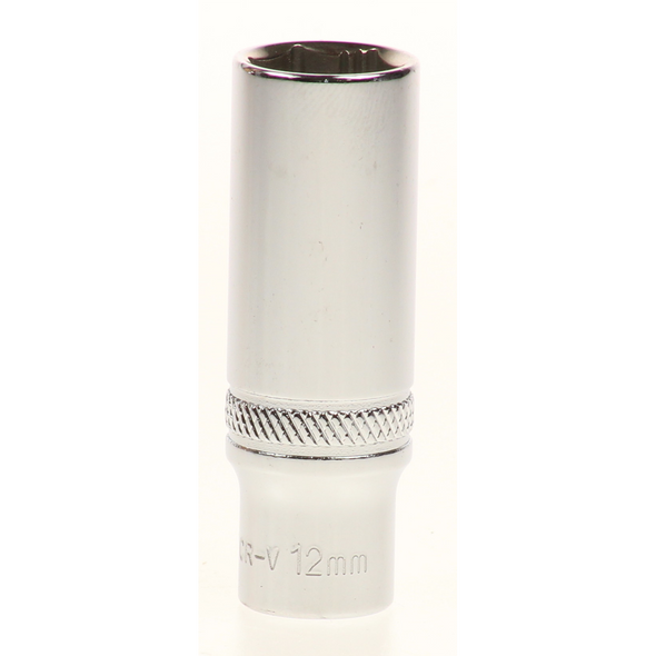 Sealey Lock-on socket 'deep' 12mm 1/4"sq dr (6pt)