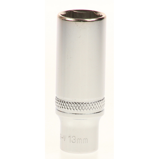 Sealey Lock-on socket 'deep' 13mm 1/4"sq dr (6pt)