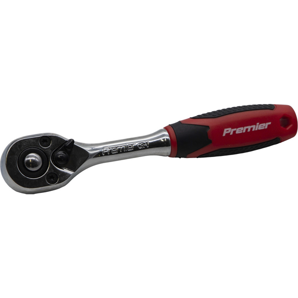 Sealey 1/4"Dr 72-Tooth Flip Reverse Ratchet Wrench with Quick Release