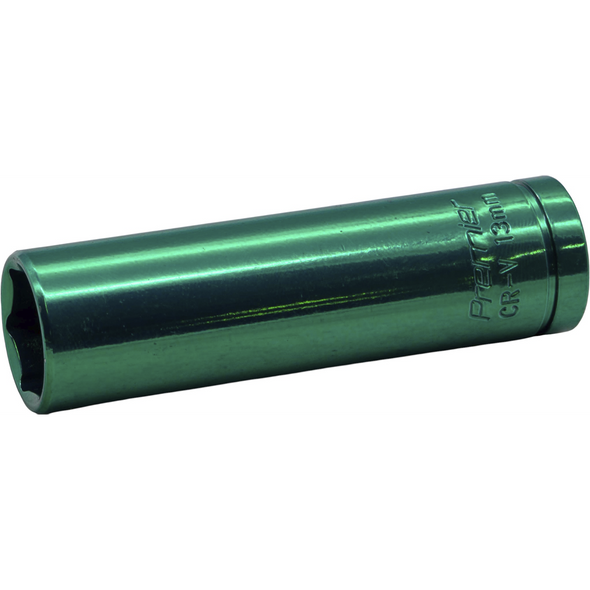 Sealey 3/8"Dr Coloured Deep Socket 13mm (Blue/Green)