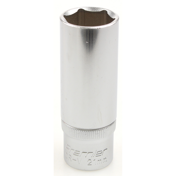 Sealey Socket 1/2"sq dr 21mm (deep)