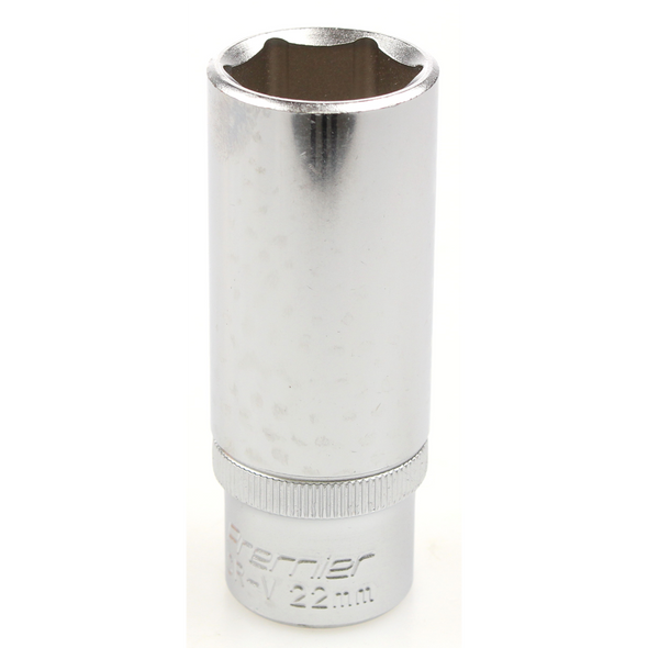 Sealey Socket 1/2"sq dr 22mm (deep)