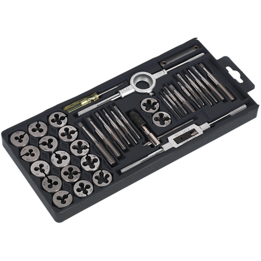 Sealey Tap & Die Set 40pc Split Dies Metric AK301 Sealey  - Town Parts