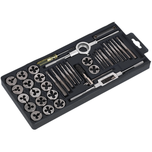 Sealey Tap & Die Set 40pc Split Dies Metric AK301 Sealey  - Town Parts