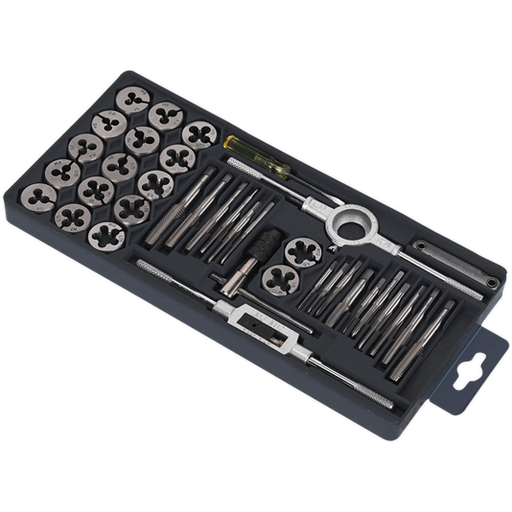 Sealey Tap & Die Set 40pc Split Dies Metric AK301 Sealey  - Town Parts