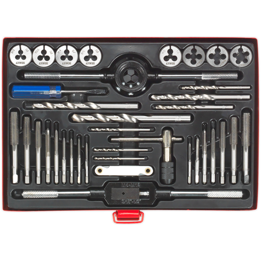Sealey Tap & Die Set 37pc Split Dies Metric AK3037 Sealey  - Town Parts