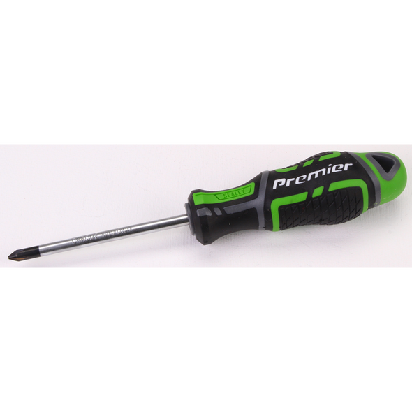 Sealey Screwdriver Phillips #1 x 75mm GripMAX® 'Hi-Vis'