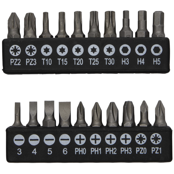 Sealey Bit Holder (c/w 20pcs Bits)