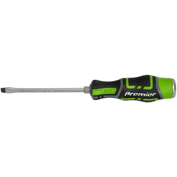 Sealey Screwdriver Pozi (Hammer-Thru) PZ1 x 75mm 'Hi-Vis'