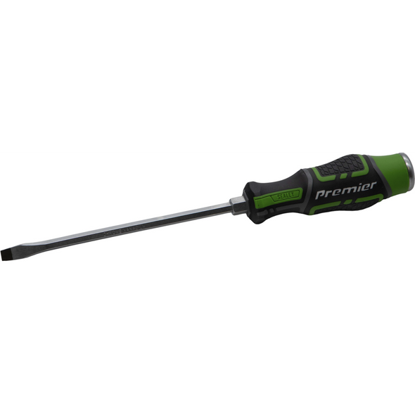 Sealey Screwdriver Slotted (Hammer-Thru) 6 x 150mm 'Hi-Vis'