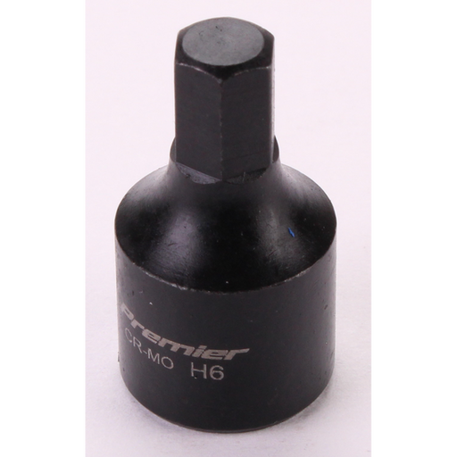 Sealey 1/4"Dr Low Profile Hex Impact Socket Bit 6mm