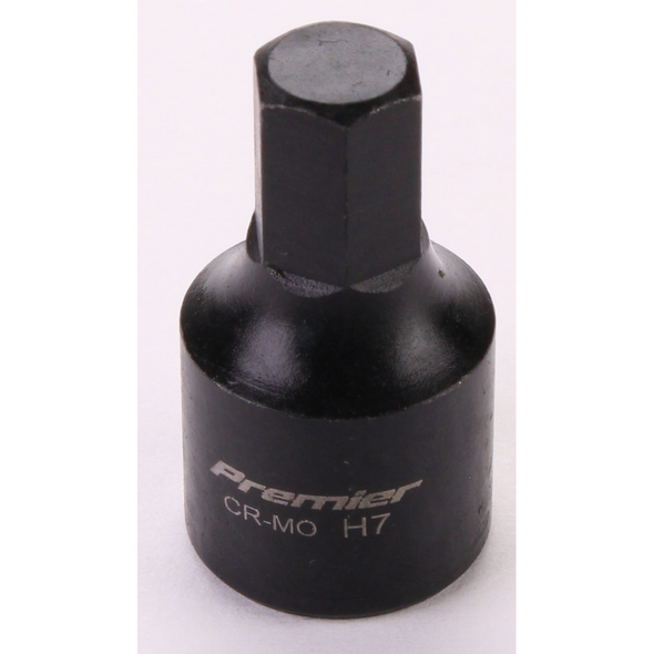 Sealey 1/4"Dr Low Profile Hex Impact Socket Bit 7mm