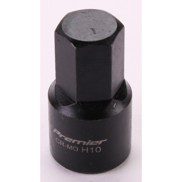 Sealey 1/4"Dr Low Profile Hex Impact Socket Bit 10mm