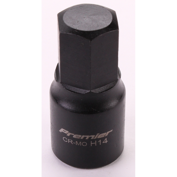 Sealey 3/8"Dr Low Profile Hex Impact Socket Bit 14mm