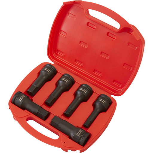 Sealey Impact Hex Socket Bit Set 6pc 3/4"Sq Drive AK5586 Sealey  - Town Parts