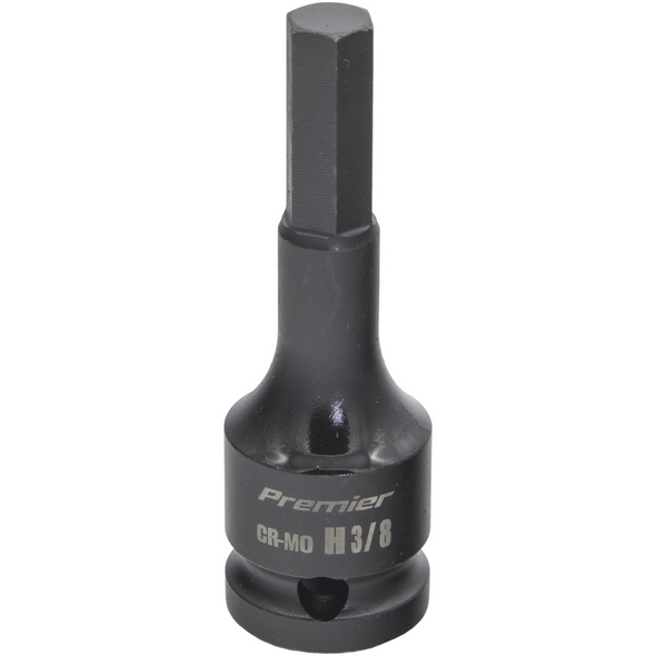 Sealey 1/2"Dr Impact Hex Socket Bit 3/8" (78mmL)