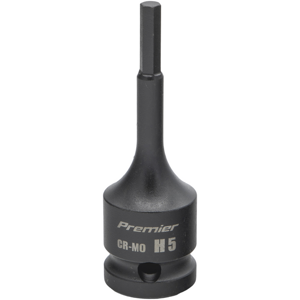 Sealey 1/2"Dr Impact Hex Socket Bit H5 (78mmL)