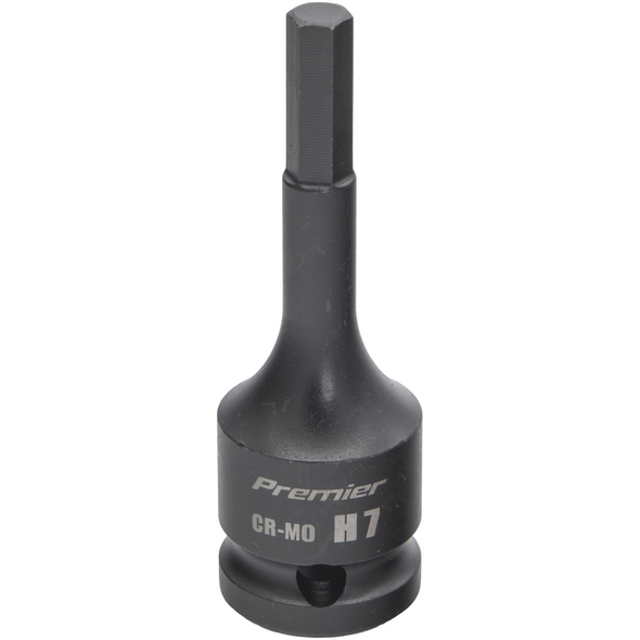 Sealey 1/2"Dr Impact Hex Socket Bit H7 (78mmL)