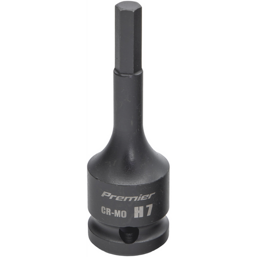 Sealey 1/2"Dr Impact Hex Socket Bit H7 (78mmL)