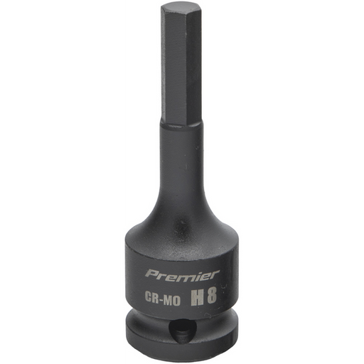 Sealey 1/2"Dr Impact Hex Socket Bit H8 (78mmL)