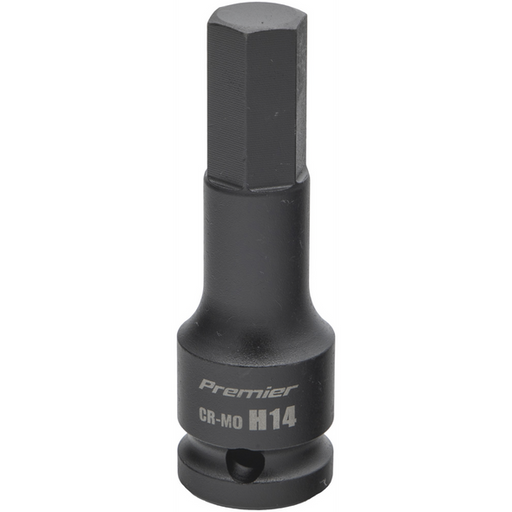 Sealey 1/2"Dr Impact Hex Socket Bit H14 (78mmL)