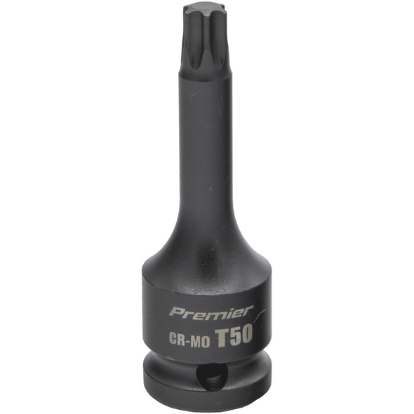 Sealey 1/2"Dr Impact TRX-Star Socket Bit T50 (78mmL)