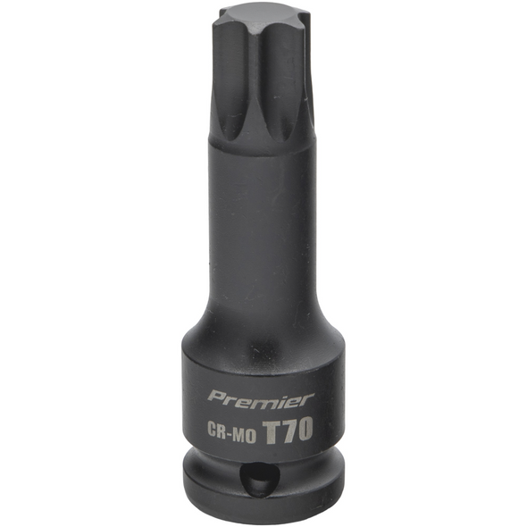 Sealey 1/2"Dr Impact TRX-Star Socket Bit T70 (78mmL)