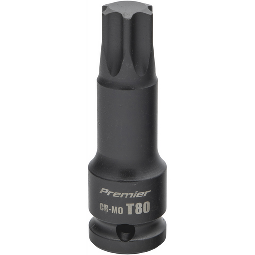 Sealey 1/2"Dr Impact TRX-Star Socket Bit T80 (78mmL)