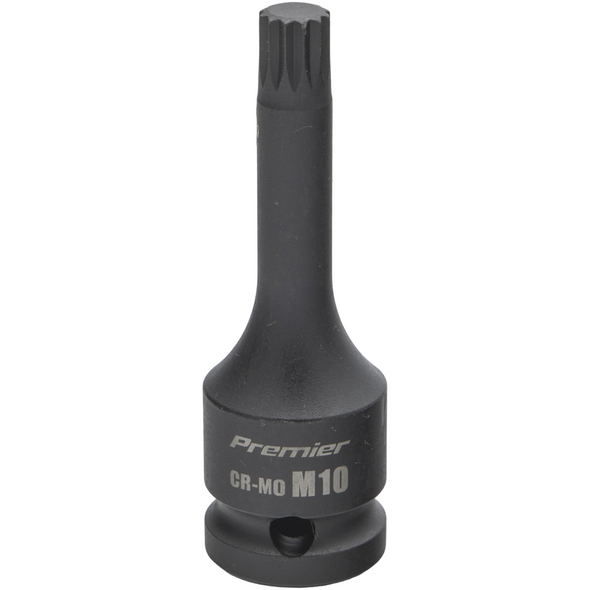 Sealey 1/2"Dr Impact Spline Socket Bit M10 (78mmL)