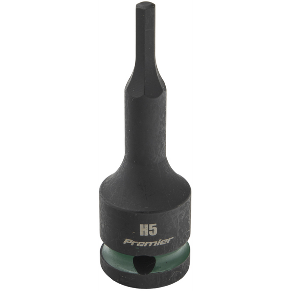 Sealey 1/2"Dr Impact Torx Bit Socket H5 (Green Coded Ring)