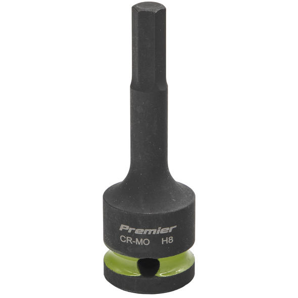 Sealey 1/2"Dr Impact Torx Bit Socket H8 (Green Coded Ring)