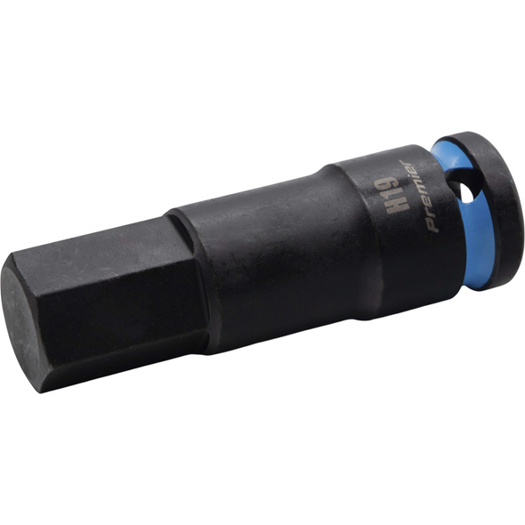 Sealey 1/2"Dr Impact Hex Bit Socket H19 (Cyan)