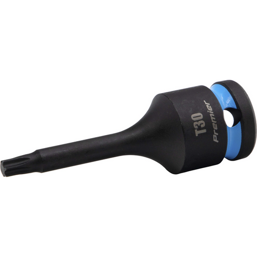 Sealey 1/2"Dr Impact Torx Bit Socket T30 (Cyan Coded Ring)