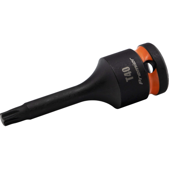 Sealey 1/2"Dr Impact Torx Bit Socket T40 (Orange Coded Ring)