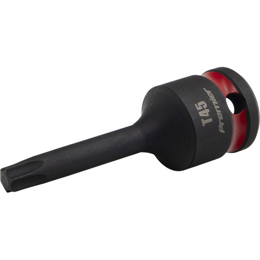 Sealey 1/2"Dr Impact Torx Bit Socket T45 (Red Coded Ring)