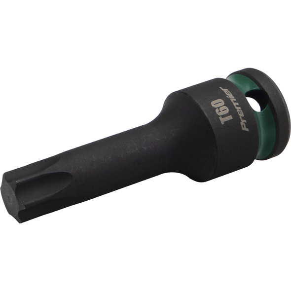 Sealey 1/2"Dr Impact Torx Bit Socket T60 (Green Coded Ring)