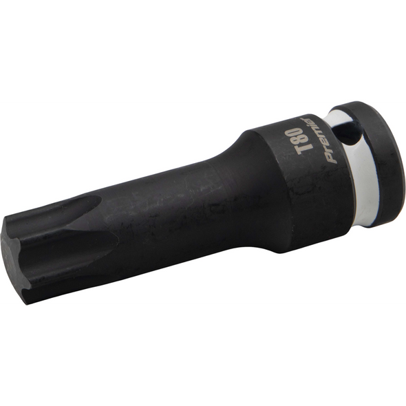 Sealey 1/2"Dr Impact Torx Bit Socket T80 (White Coded Ring)